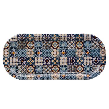 Wholesale Mandala Themed Oval Tray - 6