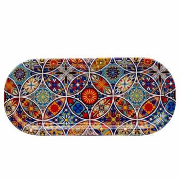 Wholesale Mandala Themed Oval Tray - 7