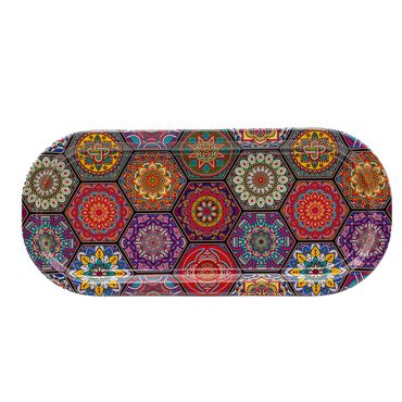 Wholesale Mandala Themed Oval Tray - 9
