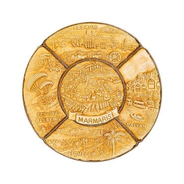 Wholesale Marmaris Themed 20 cm Organic Plate