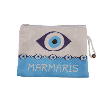 Toptan Marmaris Temalı Makyaj Çantasi - 6