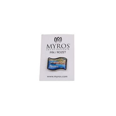 Wholesale Marmaris Themed Myros Flag Pin 25*20 mm - 2
