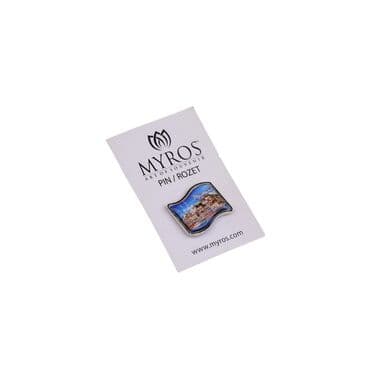 Wholesale Marmaris Themed Myros Flag Pin 25*20 mm - 8