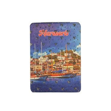 Toptan Marmaris Temalı Myros Dikdörtgen Pu Ayna - Standart - 2