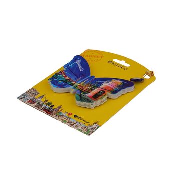 Wholesale Marmaris Themed Myros Carded UV Printed Wooden Refrigerator Magnet - 26