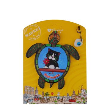 Wholesale Marmaris Themed Myros Carded UV Printed Wooden Refrigerator Magnet - 9