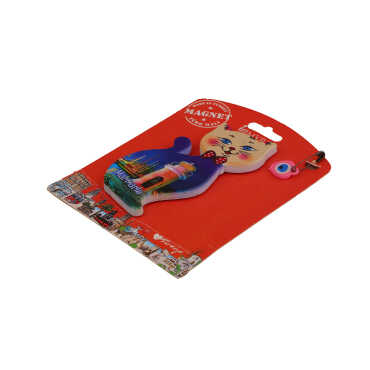 Wholesale Marmaris Themed Myros Carded UV Printed Wooden Refrigerator Magnet - 20