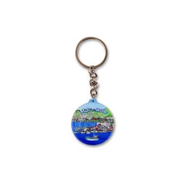 Wholesale Marmaris Themed Myros UV Square Keychain 42.3 mm - 17