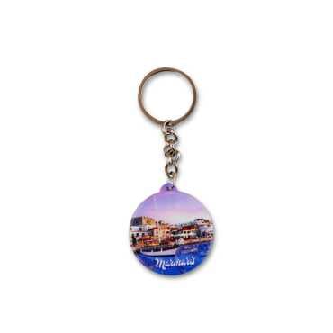Wholesale Marmaris Themed Myros UV Square Keychain 42.3 mm - 6