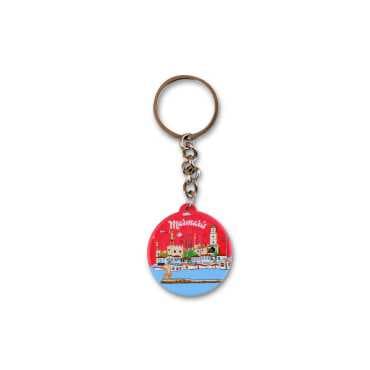Wholesale Marmaris Themed Myros UV Square Keychain 42.3 mm - 11