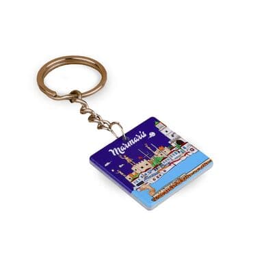 Wholesale Marmaris Themed Myros UV Round Keychain 40.57*40.57 mm - 7
