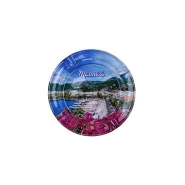 Wholesale Marmaris Themed Myros Round Glass Ashtray - 2