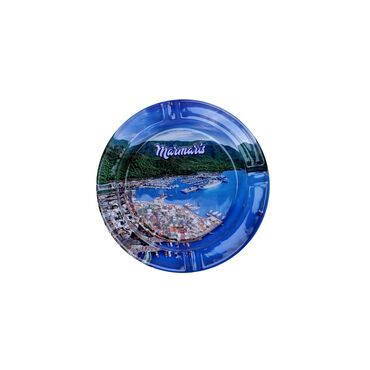 Wholesale Marmaris Themed Myros Round Glass Ashtray - 5