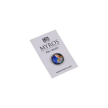 Wholesale Marmaris Themed Myros Round Badge 18 mm - 6