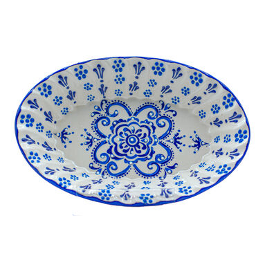 Toptan Mavi-Beyaz Oval Çerezlik - 5