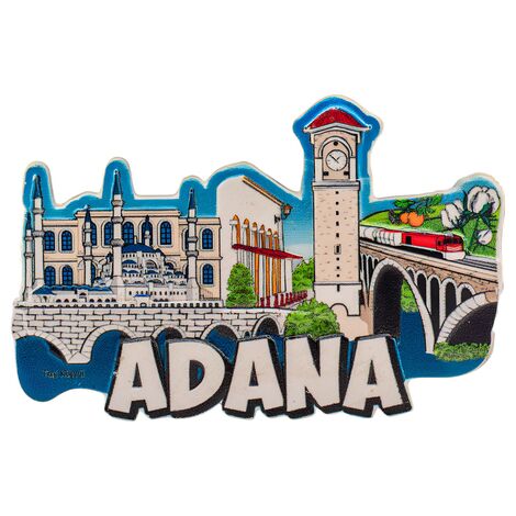 Toptan Myros Adana Temalı Yöresel Polyester Magnet - 3