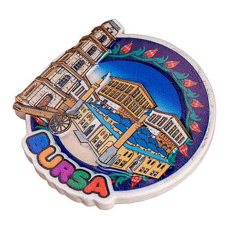 Toptan Myros Bursa Temalı Yöresel Polyester Magnet - 26