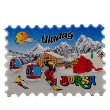 Wholesale Myros Bursa Themed Local Polyester Refrigerator Magnet - 7