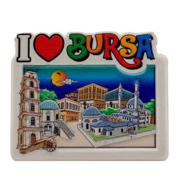 Wholesale Myros Bursa Themed Local Polyester Refrigerator Magnet - 8