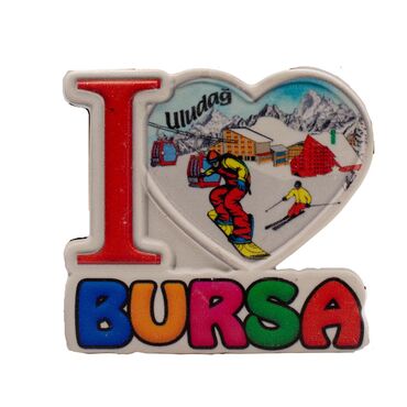 Wholesale Myros Bursa Themed Local Polyester Refrigerator Magnet - 12