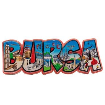 Wholesale Myros Bursa Themed Local Polyester Refrigerator Magnet - 14