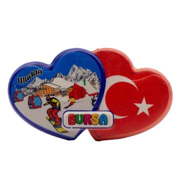 Wholesale Myros Bursa Themed Local Polyester Refrigerator Magnet - 15