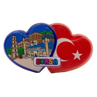 Wholesale Myros Bursa Themed Local Polyester Refrigerator Magnet - 16