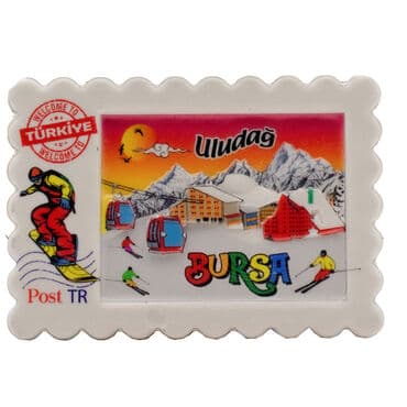 Wholesale Myros Bursa Themed Local Polyester Refrigerator Magnet - 19