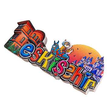 Toptan Myros Eskişehir Temalı Yöresel Polyester Magnet - 17
