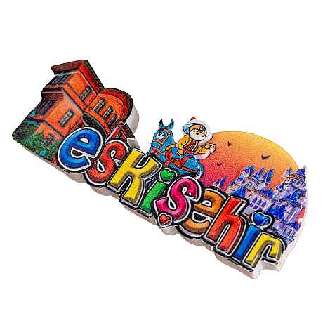 Toptan Myros Eskişehir Temalı Yöresel Polyester Magnet - 17