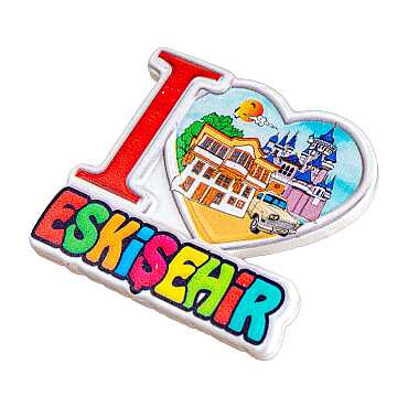 Toptan Myros Eskişehir Temalı Yöresel Polyester Magnet - 15