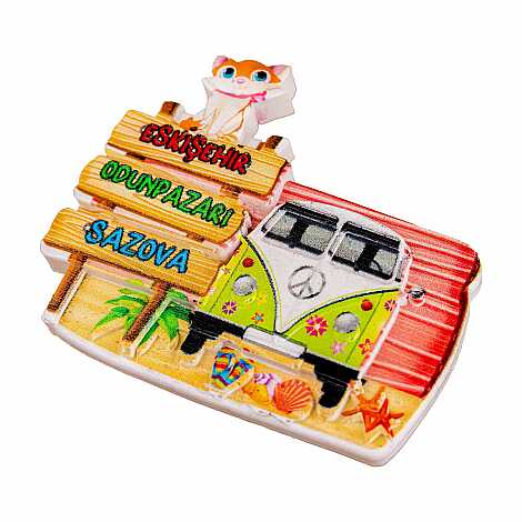 Toptan Myros Eskişehir Temalı Yöresel Polyester Magnet - 23