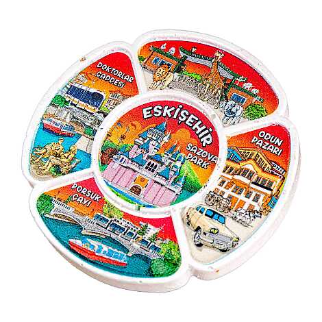 Toptan Myros Eskişehir Temalı Yöresel Polyester Magnet - 13