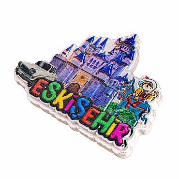 Toptan Myros Eskişehir Temalı Yöresel Polyester Magnet - 19