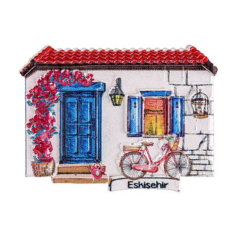 Toptan Myros Eskişehir Temalı Yöresel Polyester Magnet - 24