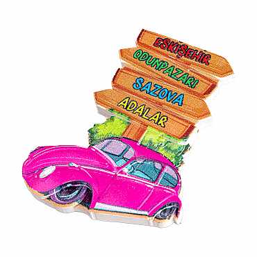 Toptan Myros Eskişehir Temalı Yöresel Polyester Magnet - 22