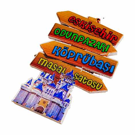 Toptan Myros Eskişehir Temalı Yöresel Polyester Magnet - 21