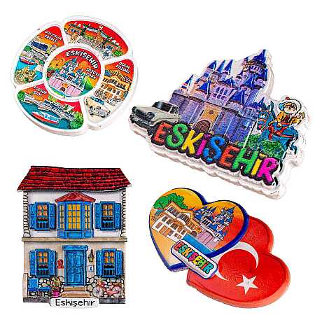 Toptan Myros Eskişehir Temalı Yöresel Polyester Magnet - 3
