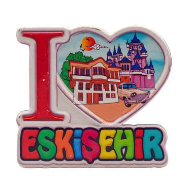 Wholesale Myros Eskişehir Themed Traditional Polyester Refrigerator Magnet - 4
