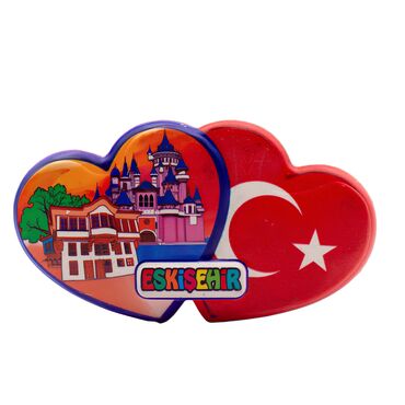 Wholesale Myros Eskişehir Themed Traditional Polyester Refrigerator Magnet - 7