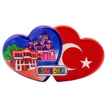 Wholesale Myros Eskişehir Themed Traditional Polyester Refrigerator Magnet - 11