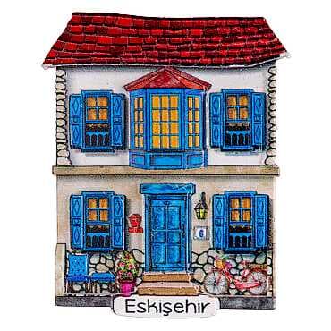 Wholesale Myros Eskişehir Themed Traditional Polyester Refrigerator Magnet - 20