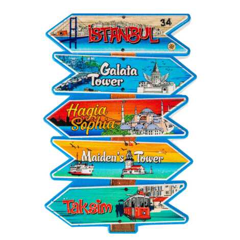 Toptan Myros İstanbul Temalı Yöresel Polyester Magnet - 7