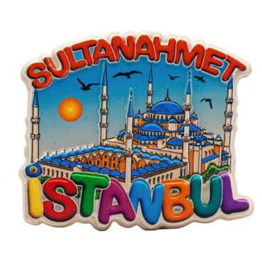 Wholesale Myros Istanbul Themed Local Polyester Refrigerator Magnet - 4