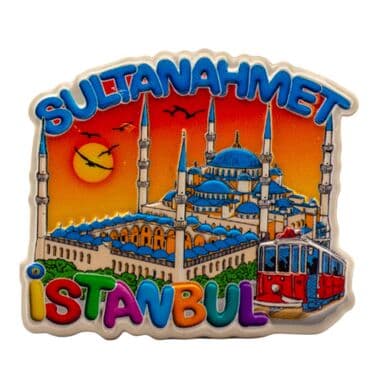 Wholesale Myros Istanbul Themed Local Polyester Refrigerator Magnet - 3