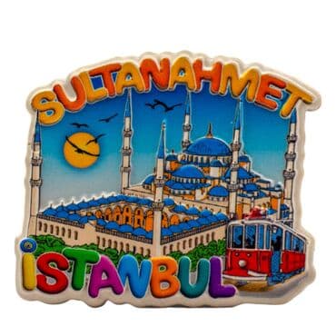 Wholesale Myros Istanbul Themed Local Polyester Refrigerator Magnet - 5