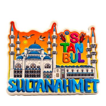 Wholesale Myros Istanbul Themed Local Polyester Refrigerator Magnet - 6