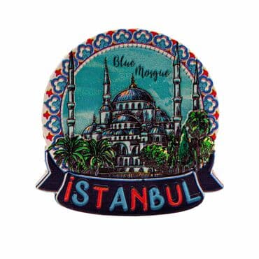 Wholesale Myros Istanbul Themed Local Polyester Refrigerator Magnet - 14