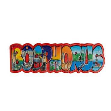 Wholesale Myros Istanbul Themed Local Polyester Refrigerator Magnet - 19