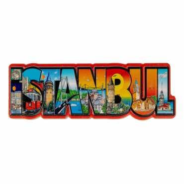 Wholesale Myros Istanbul Themed Local Polyester Refrigerator Magnet - 25